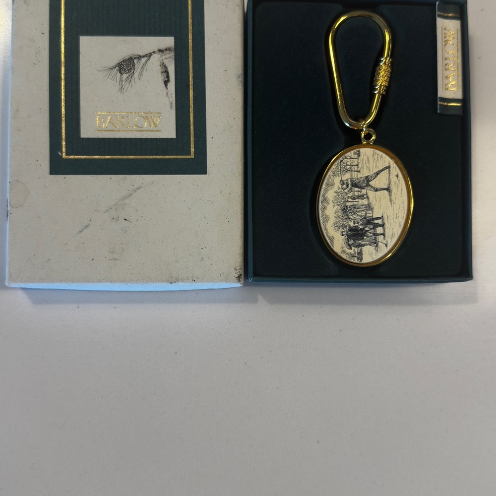 Collectable Old Tom Morris Golf Golden keychain